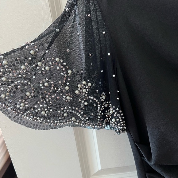 Betsy & Adam Womens Beaded Knee Length Sheath Dress NWT - Picture 8 of 16